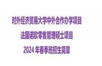 对外经济贸易大学-法国诺欧商学院零售管理硕士